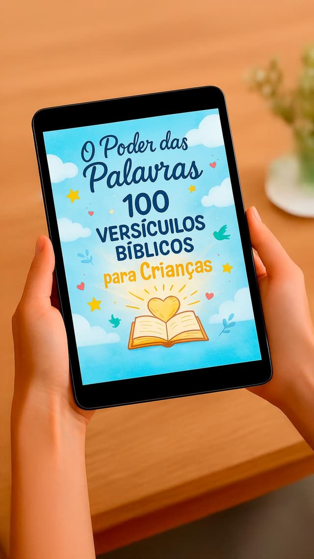 Poder das Palavras - 100 Versículos Bíblicos com Reflexões direcionados às Crianças