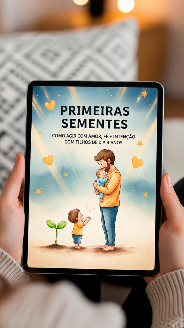 O Poder das Palavras - Primeiras Sementes: Como Agir com Amor, Fé e Intenção com Filhos de 0 a 4 Anos