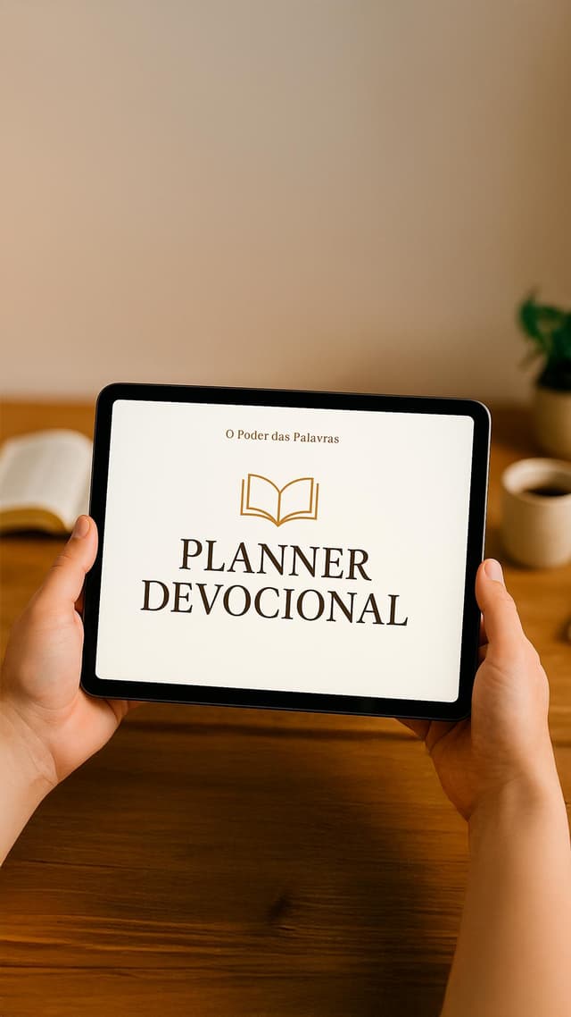 Poder das Palavras - Planner Devocional